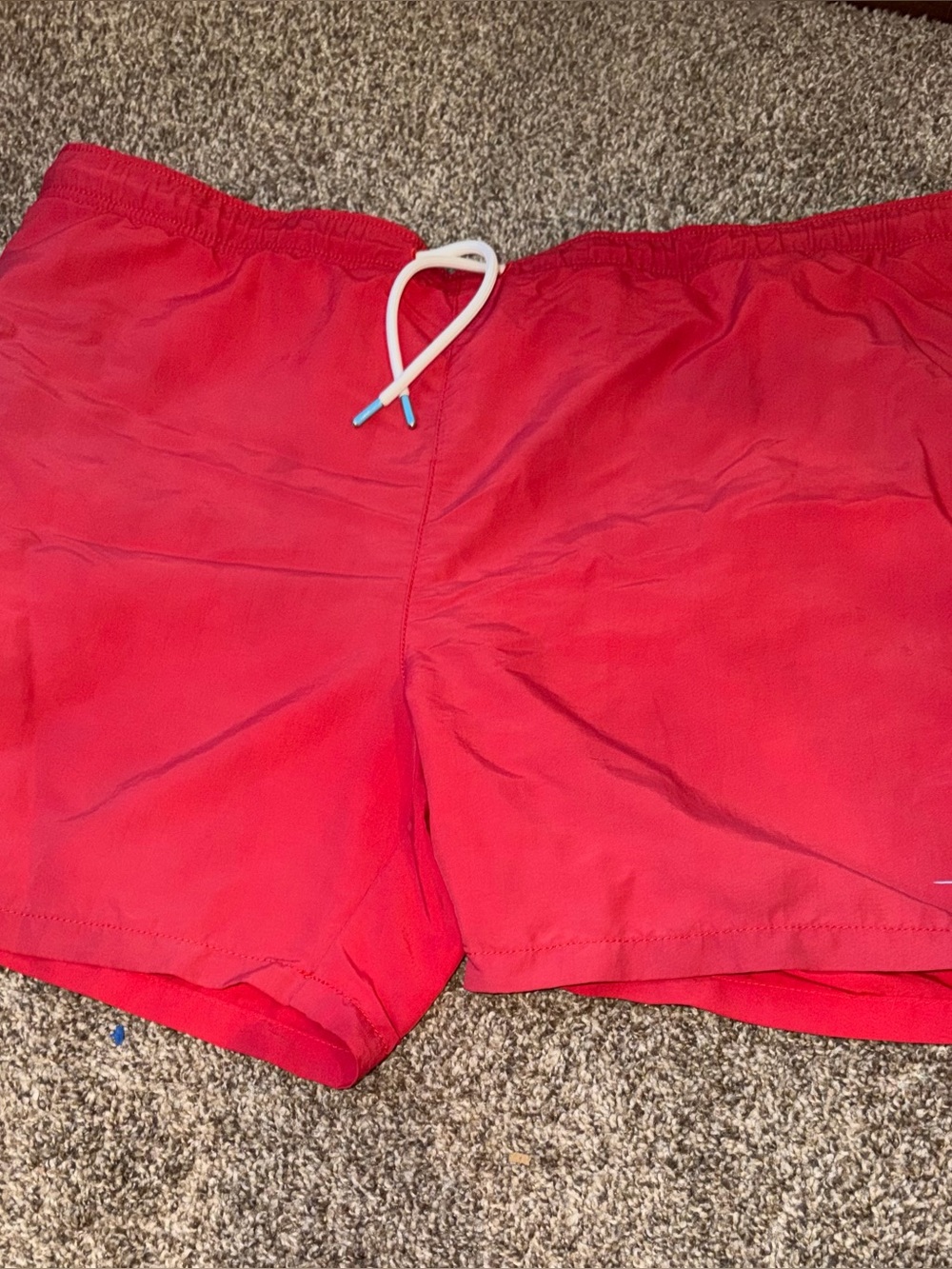 Tommy Bahama Relax Swim Trunks Mens XL Red 6" Cargo Beach Swimwear Lined